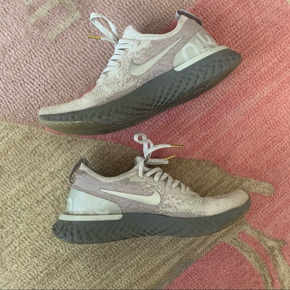 Nike Epic React Flyknit Metallic Running Shoes - Picture 2 of 6